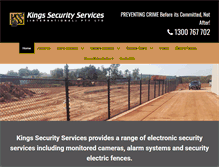 Tablet Screenshot of kingsec.com.au